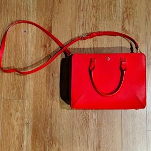 Tory Burch Gorgeous Bright Red Handbag Shoulder